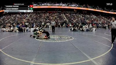 1A 120 lbs Quarterfinal - Lucas Kennedy, Eastern Randolph High School vs Cooper Foster, Avery County High School