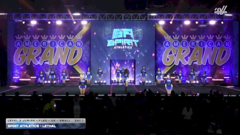 Spirit Athletics - Lethal [2025 L3 Junior - Flex - D2 - Small Day 1] 2025 The American Grand Grand Nationals