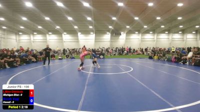 100 lbs Lillee Denson, Michigan Blue vs Serah Yogi, Hawaii