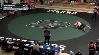 215 lbs Quarterfinals (8 Team) - Zhoel Irion, Sturgis Brown vs Morgan Woods, Rapid City Central