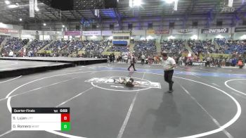 46 lbs Quarterfinal - Silas Lujan, Little Warrior WC vs Dawson Romero, Monte Vista Takedown Club