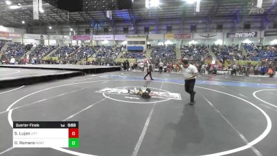 46 lbs Quarterfinal - Silas Lujan, Little Warrior WC vs Dawson Romero, Monte Vista Takedown Club