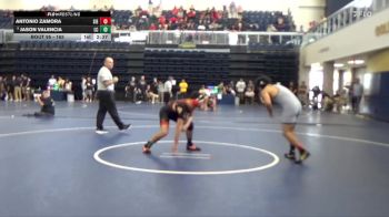 165 lbs Champ. Round 2 - Jason Valencia, Lassen College vs Antonio Zamora, Sierra College