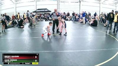 55 lbs Round 5 (6 Team) - Kane Dinnan, Ares Blue vs Brody Vaughn, Mi Pitbulls