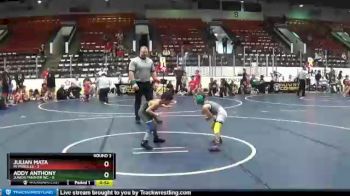 49 lbs Round 3 (4 Team) - Julian Mata, MI Pitbulls vs Addy Anthony, Junior Panther WC