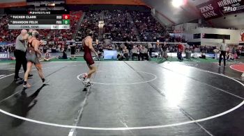 6A 132 lbs Cons. Semi - Brandon Felix, Post Falls vs Tucker Clark, Rigby