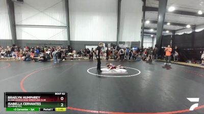 50-53 lbs Round 3 - Braelyn Humphrey, Blaine Barracudas Wrestling Club vs Isabella Cervantes, Olympiad RTC