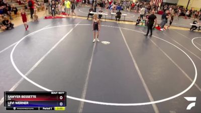 78 lbs Cons. Round 2 - Sawyer Bessette, MN vs Levi Werner, WI