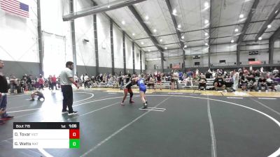116 lbs Semifinal - Dalila Tovar, Victory Wrestling-Central WA vs Gracylenn Watts, Mat Demon WC