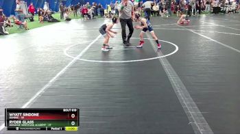 44 lbs Round 3 - Wyatt Sindone, Dundee vs Ryder Glass, Donahue Wrestling Academy