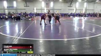 285 lbs Champ. Round 2 - Quinn Wilcoxen, Cornell College vs Tyler Kim, Augsburg