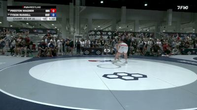 125 kg Champ. Rd Of 32 - Preston Wagner, MWC Wrestling Academy vs Tyson Russell, Boilermaker RTC