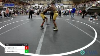 75 lbs Final - Paxtyn McGilbert, Midwest City Bombers Youth Wrestling Club vs Elijah Alexander, Midwest City Bombers Youth Wrestling Club