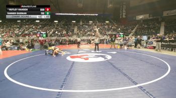 3A-132 lbs Champ. Round 1 - Tanner Guzman, Pinedale vs Rutley Hansen, Burns/Pine Bluffs
