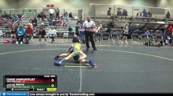 72 lbs Cons. Semi - Chase VanPortfliet, ARES Wrestling vs Lucas Pipito, Delta Wrestling Club Inc.