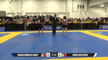Serena Jocelyn Mejia vs Eduarda Andrade De Araujo 2025 World IBJJF Jiu-Jitsu No-Gi Championship