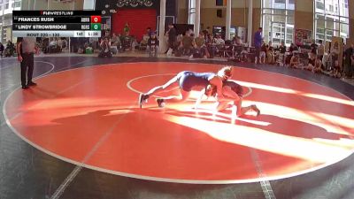 130 lbs Champ. Round 2 - Frances Rush, Auburn vs Lindy Strowbridge, Rogers