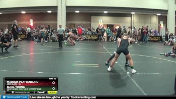 92 lbs Round 2 (4 Team) - Isaac Young, Contenders Wrestling Academy Blue vs Maddox Plattenburg, Ares Black