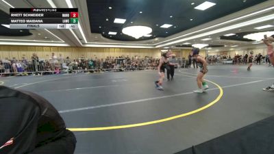 61 lbs Final - Rhett Schneider, Manu Wr Ac vs Matteo Maidana, Lawc