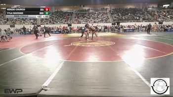 161 lbs Semifinal - Kenzie Church, Skiatook Bulldog Wrestling vs Tyla Watkins, Broken Arrow Girls Junior High
