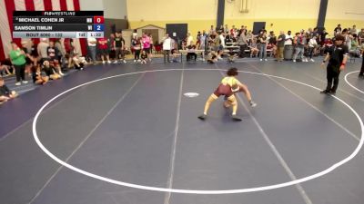 132 lbs Champ. Round 2 - Michael Cohen Jr, MN vs Samson Timlin, WI