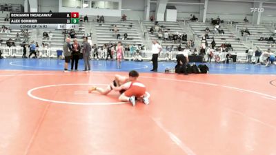 126 lbs Consi Of 16 #2 - Benjamin Treadaway, AL vs Alec Sonnier, LA