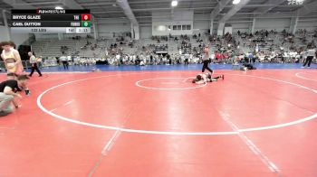 132 lbs Rr Rnd 3 - Bryce Glaze, The Asylum Red vs Cael Dutton, Funk University