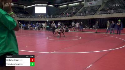 140 lbs 5th Place - Bryce Hefenfinger, Marysville vs Yehia Abdelrahman, New Providence