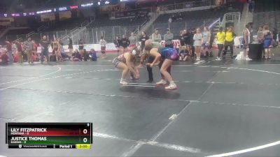 W 152 lbs Round 1 (3 Team) - Justice Thomas, Kansas vs Lily Fitzpatrick, Montana