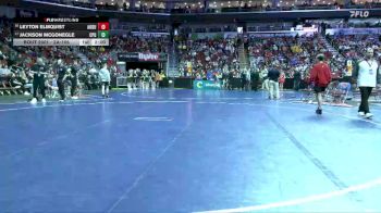 2A-106 lbs Champ. Round 1 - Jackson McGonegle, Center Point-Urbana vs Leyton Elmquist, Audubon
