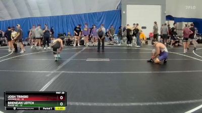 138 lbs Round 2 (8 Team) - Josh Trinski, Jackson HS vs Brendan Leitch, Rogue WC