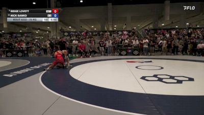 70 kg Champ. Rd Of 16 - Ridge Lovett, NEBWTC/ Titan Mercury Wrestling Club vs Nick Sanko, Cavalier Wrestling Club
