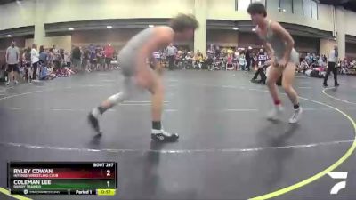 150 lbs Cons. Round 3 - Coleman Lee, Dendy Trained vs Ryley Cowan, Intense Wrestling Club