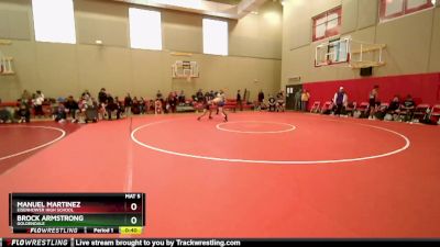 132 lbs Cons. Round 3 - Brock Armstrong, Goldendale vs Manuel Martinez, Eisenhower High School