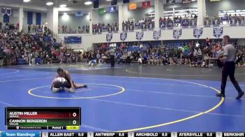 132 lbs Champ. Round 1 - Austin Miller, Dekalb vs Cannon Bergeron, TAYLOR