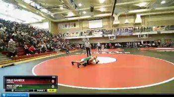 132 lbs Cons. Round 2 - Milo Sameck, Lincoln vs Max Copus, Cleveland