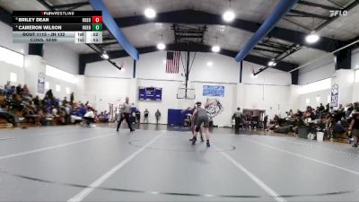 JH 132 lbs Cons. Semi - Briley Dean, Robertsdale JH vs Cameron Wilson, Robertsdale JH
