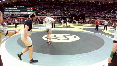 D3-285 lbs Cons. Round 2 - Mason Shank, Bluffton vs Wyatt Kaemerer, Graham Local