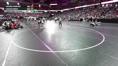 120 lbs 3rd Place Match - George Hamilton, South Milwaukee vs Lincoln Swick, Oconomowoc