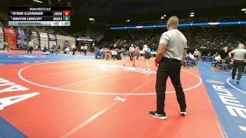 157 Class 1 lbs Quarterfinal - Ryder Clevenger, Lawson vs Weston Linscott, Brookfield