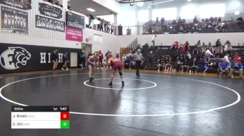 160 lbs Semifinal - James Brady, Columbia vs Cooper Gill, Northern Lebanon