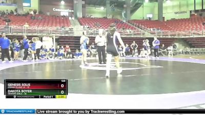 125 lbs Round 5 (8 Team) - Dakota Boyer, Seward Girls vs Genesis Solis, Grand Island JV