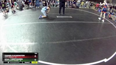 120 lbs Round 3 (4 Team) - Noah Christiansen, South Dakota Thunder vs Tanner Fleckenstein, North Dakota 1