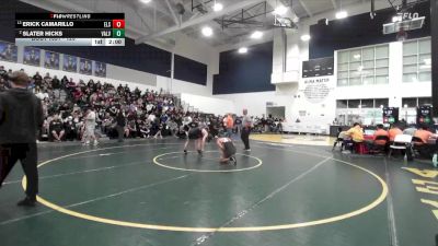 126 lbs Champ. Round 1 - Erick Camarillo, Elsinore vs Slater Hicks, Valencia/Valencia