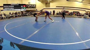 141 lbs Quarterfinal - Marcus Abdal, Rochester Christian vs Austin Coleman, Albion College