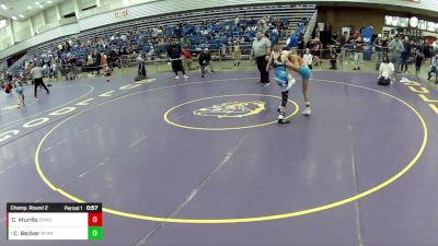 14U Boys - 92 lbs Champ. Round 2 - Casen Becker, Black Fox Wrestling Academy vs Caiden Murillo, Dirty Den Wrestling Club / Meriden Youth Wrestling