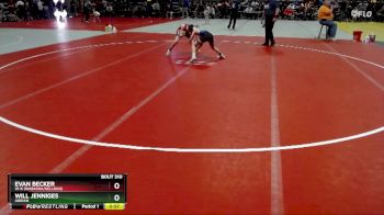 93 lbs Champ. Round 1 - Evan Becker, W-K (Wabasha/Kellogg) vs Will Jenniges, Adrian