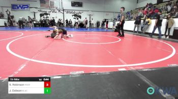 73-76 lbs Rr Rnd 2 - Sophia Robinson, Miami vs Jaxon Dobson, Black Fox Wrestling Club