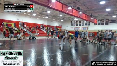High School - 148 lbs 5th Place Round - Greyson Gill, Ocean Twp vs Sean Morris, Morris Knolls