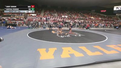 190 lbs Champ. Round 1 - Abby Brenn, Winfield HS vs Sophia Torrez, Topeka-Hayden HS